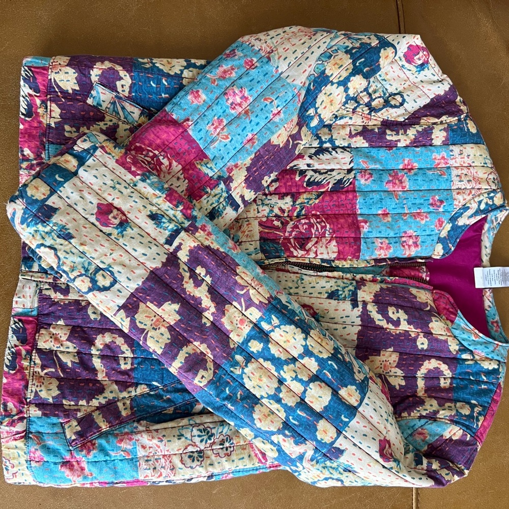 Tea Collection Girls Quilted Jacket size L